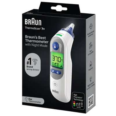 جهاز قياس الحرارة من الأذن Braun 7plus