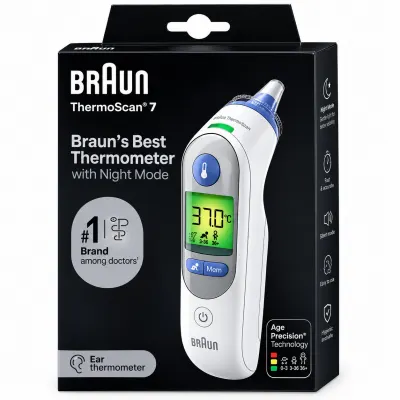 جهاز قياس الحرارة من الأذن Braun 7