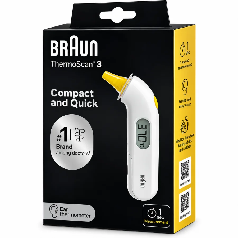 جهاز قياس الحرارة من الأذن Braun 3