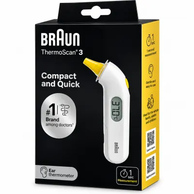 جهاز قياس الحرارة من الأذن Braun 3