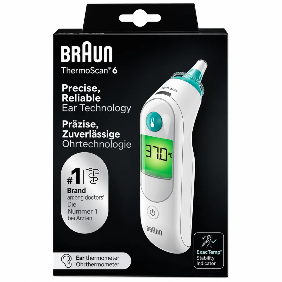 جهاز قياس الحرارة من الأذن Braun 6